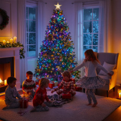 Lampki choinkowe świąteczne 200 LED multikolor programator 8 trybów