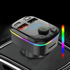 Autó Bluetooth adó USB töltő 2x USB USB-C kezek nélküli