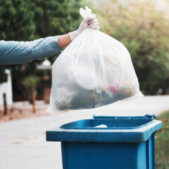 Bin bags 60L Jasné klasické silné 1 role