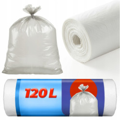 Vaky 120L 100 pytlů Čiré...