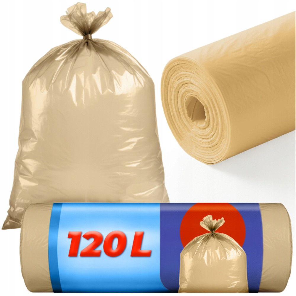Müllsäcke 120l gelb 10 Stück klassisch stabil 1 Rolle