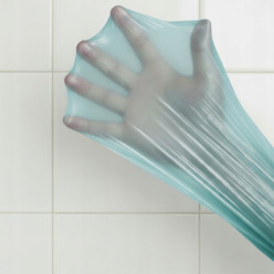 Worki na śmieci 60l niebieskie 10 sztuk klasyczne mocne 1 rolka