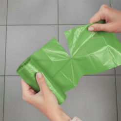 Worki na śmieci 120l 100 sztuk zielone klasyczne mocne 10 rolek