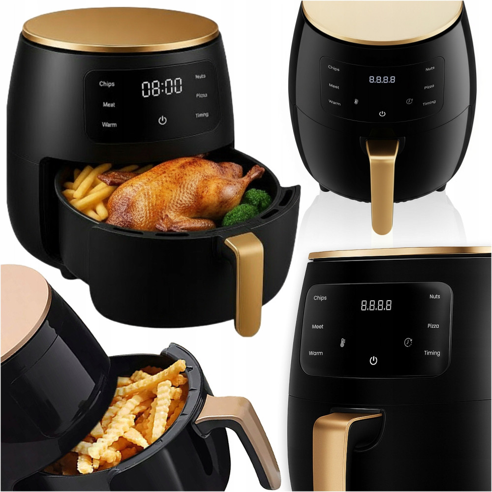 Frytkownica air fryer beztłuszczowa 6l powietrzna piekarnik 2400w 6l