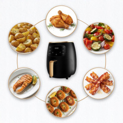 Frytkownica air fryer beztłuszczowa 6l powietrzna piekarnik 2400w 6l