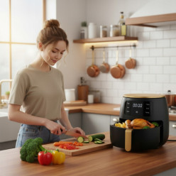 Frytkownica air fryer beztłuszczowa 6l powietrzna piekarnik 2400w 6l