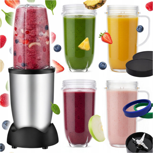 Robot kuchenny kielichowy blender 600w wielofunkcyjny duży + 2 kubki 470 ml