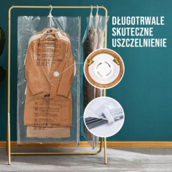 Vakuumbeutel für Kleidung mit Bügel 70x145cm