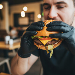 Rękawice nitrylowe rękawiczki zarys black 100 szt czarne bezpudrowe rozmiar XL