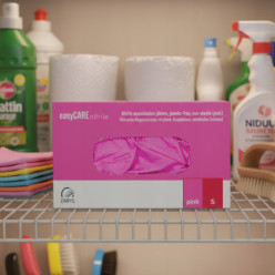 Rękawice nitrylowe rękawiczki pink 100 szt różowe rozmiar S