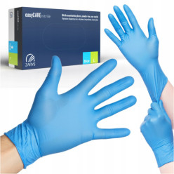 Gants nitriles bleu 100 pces bleu taille L
