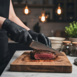 Rękawice nitrylowe rękawiczki zarys black 100 szt czarne bezpudrowe rozmiar XS