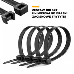 Kabelbinder 3,6x200mm 100 Stk. für Kabel schwarz