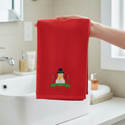 Świąteczne ręczniki komplet ręczników łazienkowych 3 szt. na prezent święta