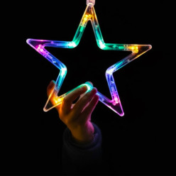 Star světlo záclona 120 led vícebarevné 8 režimy 3m věnečkové strun světla
