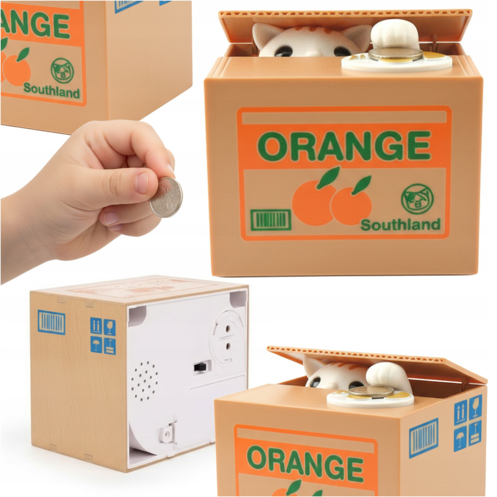 Kitty peníze box interaktivní kočka automatická trezor mince banka velká