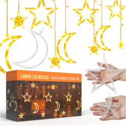 LED fényfüggöny csillagok...