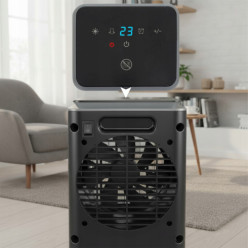 Elektrický keramický ohrievač, prenosný energeticky úsporný 1500w ventilátor