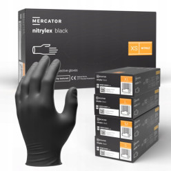 Strong nitrile gloves black gloves 100 pcs size XS black