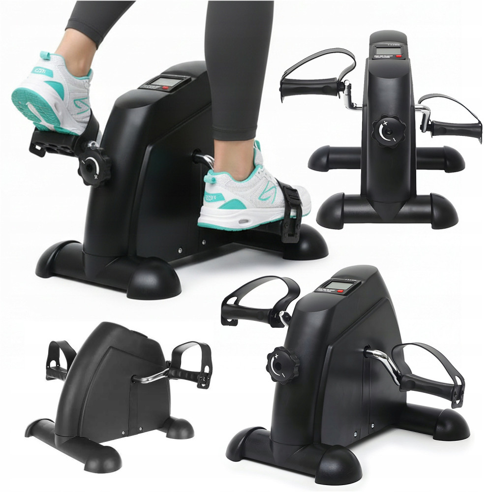 Rowerek treningowy duży rotor rower do ćwiczeń nóg licznik z wyświetlaczem