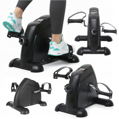 Rowerek treningowy duży rotor rower do ćwiczeń nóg licznik z wyświetlaczem