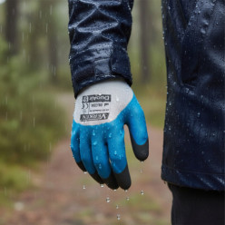 Rękawice robocze wodoodporne niebiesko-szare 12 par rozmiar XXL