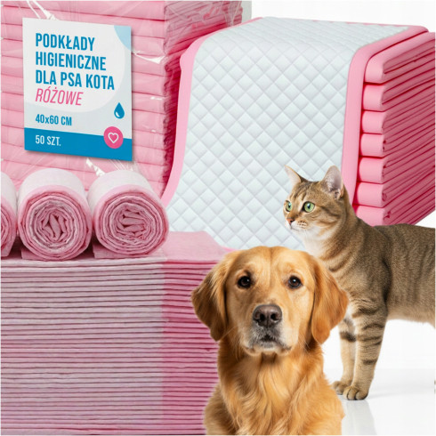 Podkłady higieniczne dla psa kota do nauki sikania 40x60cm grube 50 szt