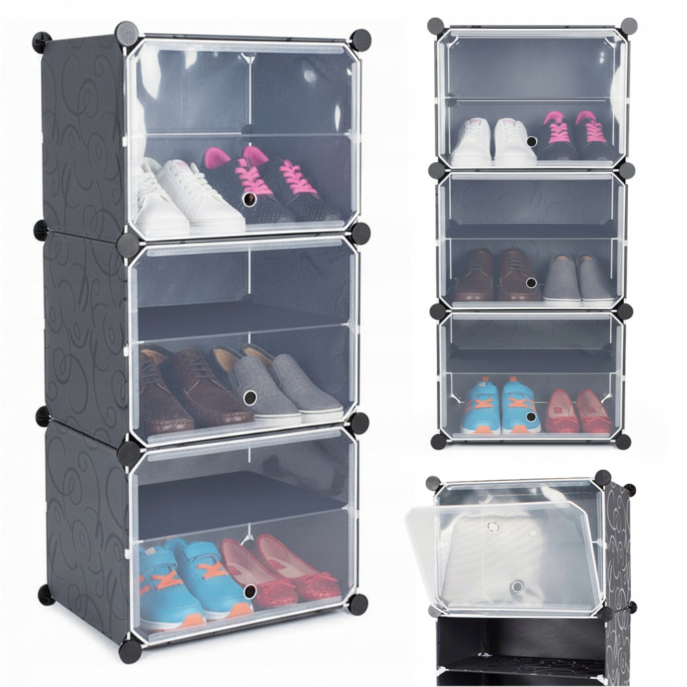 Szafka modułowa na buty obuwie organizer półka regał stojak 6 poziomów