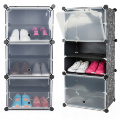 Modular shoe cabinet organiser shelf rack stand 6 tiers