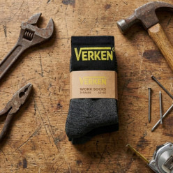 Chaussettes de travail 12x paires de la hauteur moyenne 43-46
