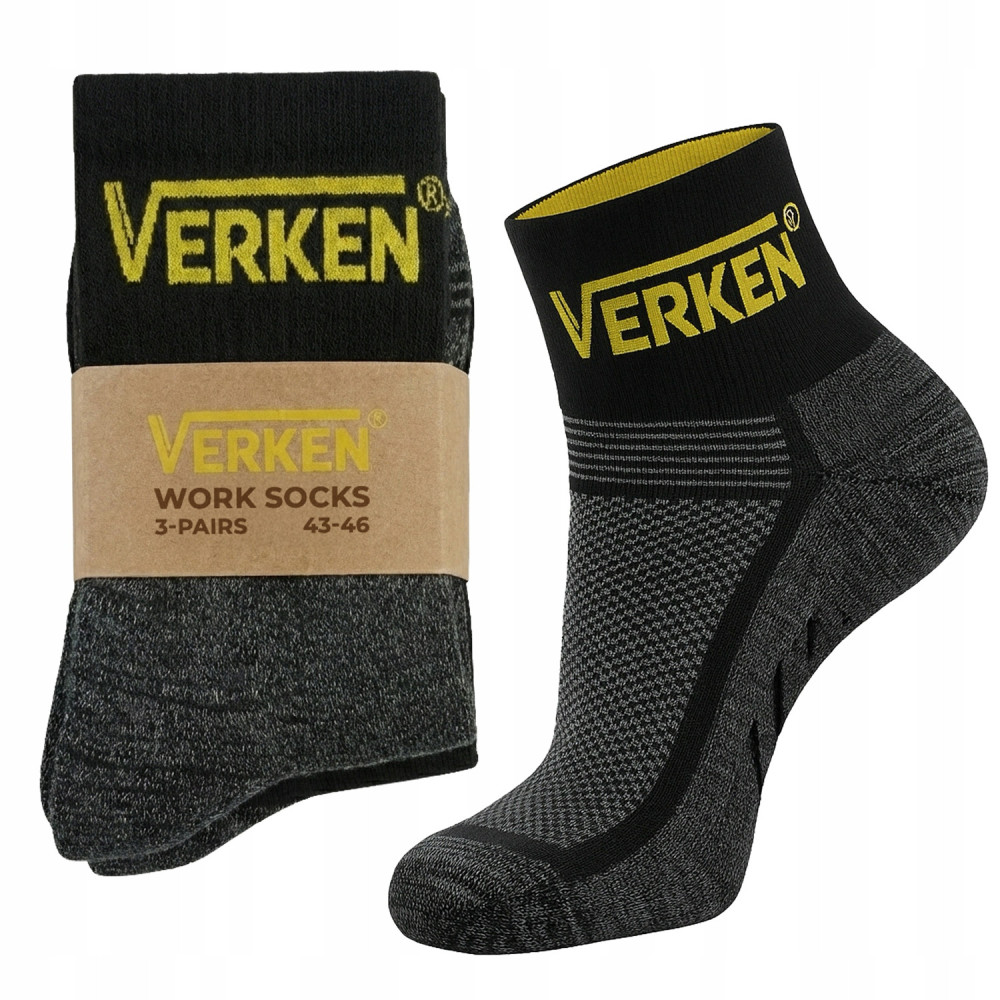 Skarpety robocze 3x pary średnie 39-42