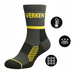 Skarpety robocze 3x pary wysokie 43-46