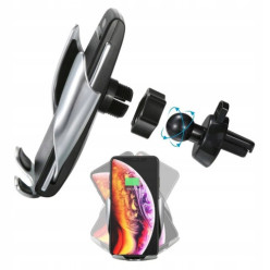 Automatyczny uchwyt samochodowy ładowarka na telefon bezprzewodową qi