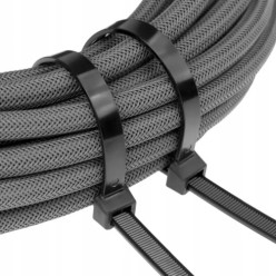 Kábel nyakkendők 3,6×100mm 100 db fekete zip nyakkendők nagyon erős