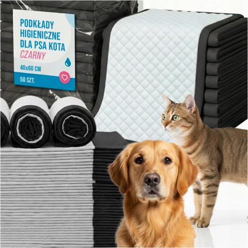 Podkłady higieniczne dla psa kota do nauki sikania 40x60cm grube 50 szt