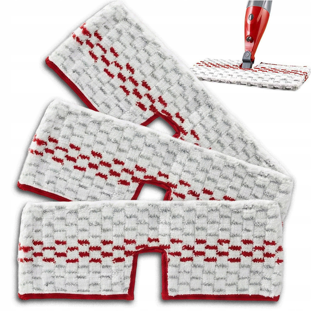 3x wkład do mopa płaskiego z spryskiwaczem nakładka mikrofibry spray zapas