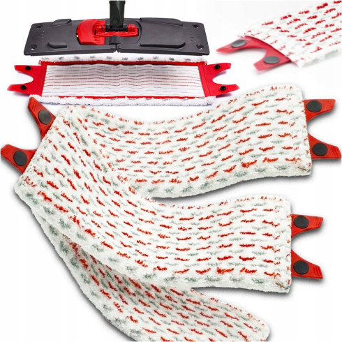 3x wkład do mopa płaskiego wkłady zapas końcówki mop płaski