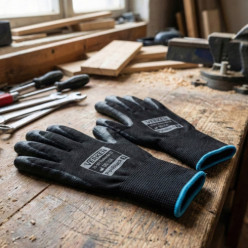 Work gloves polyurethane hard-wearing set of 12 pairs size 7/S