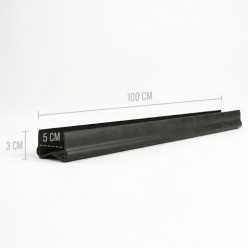 Under-door draught excluder foam seal against cold winter