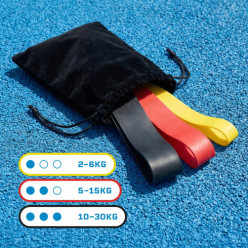 Zestaw 3 gum do ćwiczeń power band taśmy oporowe gumy treningowe 2-30kg