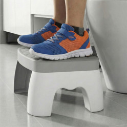 Podnóżek toaletowy podest łazienkowy taboret biały dla dorosłych dzieci