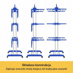 Suszarka na pranie stojąca do ubrań składana XXL