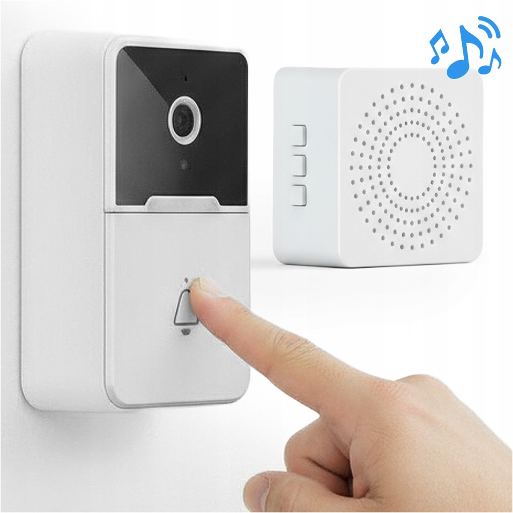 Dzwonek bezprzewodowy kamera wifi ai fhd 2-drożny dźwięk aplikacja domofon