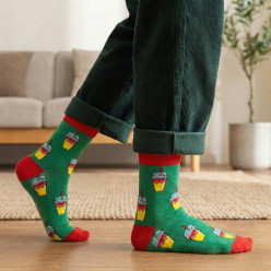 10 par skarpety męskie kolorowe skarpetki bawełniane długie śmieszne 44-46