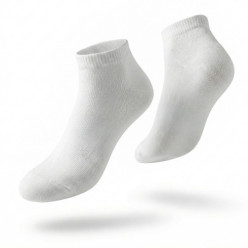 15 par skarpetki stopki męskie białe krótkie bambusowe rozmiar 40-43