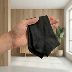 10 par skarpetki stopki męskie czarne krótkie bambusowe rozmiar 43-46