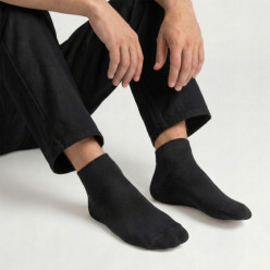10 par skarpetki stopki męskie czarne krótkie bambusowe rozmiar 43-46