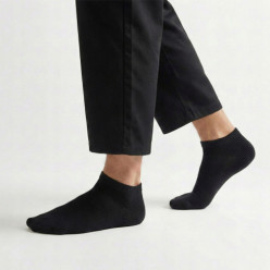 10 par skarpetki stopki męskie czarne krótkie bambusowe rozmiar 43-46