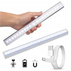 LED USB lampa 20 cm teple bílá