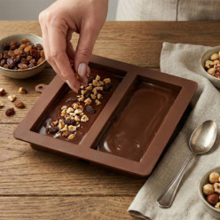 Forma do czekolady dubajskiej pralin silikonowa podwójna 19 x 22,5 cm